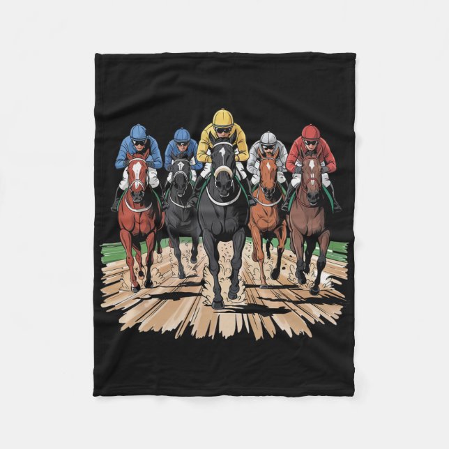 Cobertor De Velo Cavalo Racing Jockey Der (Frente)