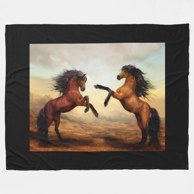 Cobertor De Velo Cavalos (Frente (Horizontal))