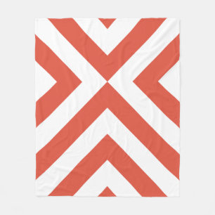 Cobertor De Velo Cavalos Laranja e Branco