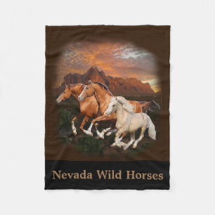 Cobertor De Velo cavalos selvagens do Arizona