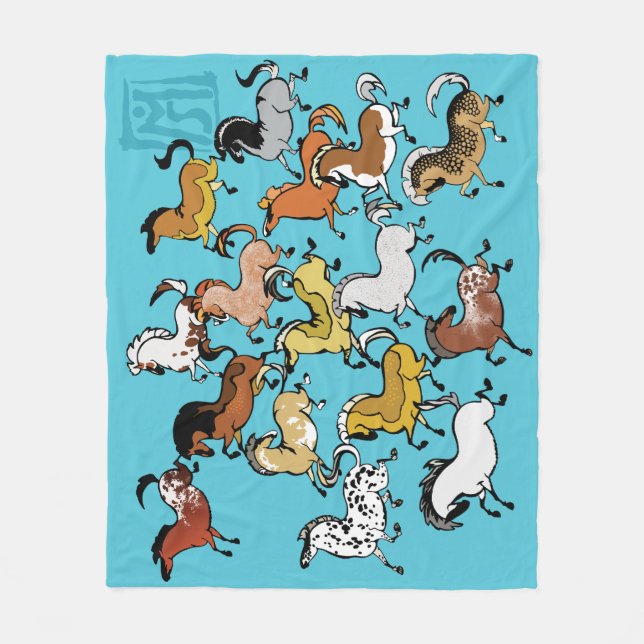 Cobertor De Velo Cave Pony Fleece Blanket 4 (Frente)