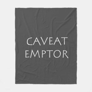 Cobertor De Velo Caveat Emptor