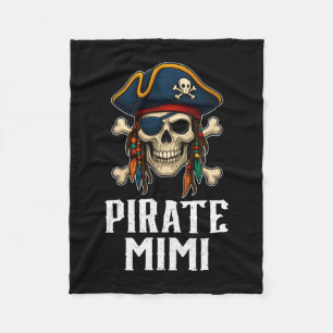 Cobertor De Velo Caveira pirata engraçada mimi jolly roger ossos cr