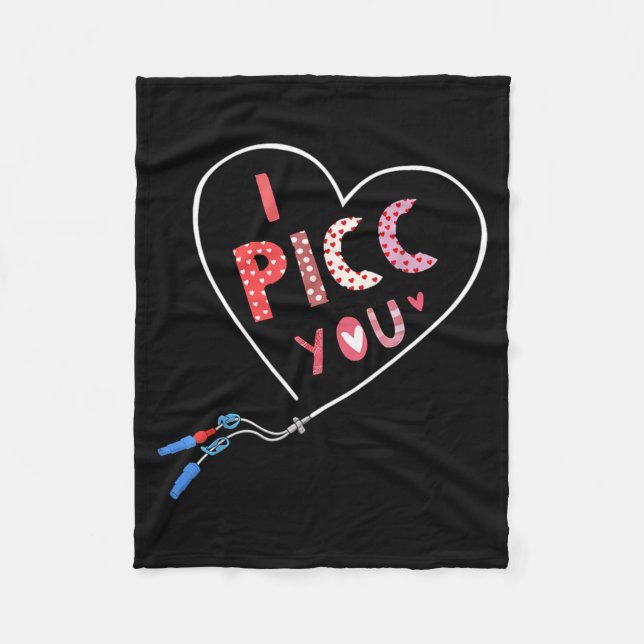 Cobertor De Velo Cc Heart Valentine Vascular Access Team Cc Iv Nurs (Frente)