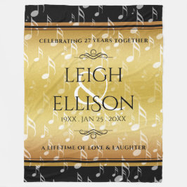 Cobertor De Velo Celebração do 27º aniversário do Casamento Musical