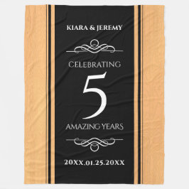 Cobertor De Velo Celebração do Aniversário de Casamento de Madeira 