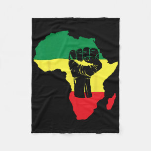 Cobertor De Velo Celebração do Mês da História Negra Mapa Africano