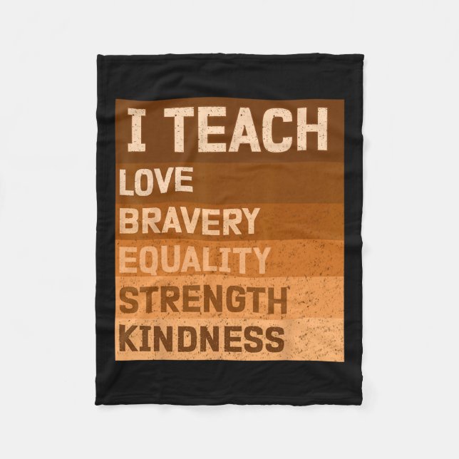 Cobertor De Velo Celebrar História Negra Mês I Ensina Histor Negra (Frente)