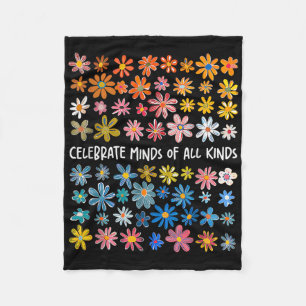 Cobertor De Velo Celebrar Mentes De Todos Os Tipos De Flores Neurod