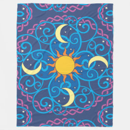 Cobertor De Velo Celestial Mandala Fleece Blanket