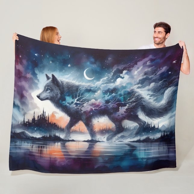 Cobertor De Velo Celestial Pathways: The Moonwalker of Dusk (In Situ)