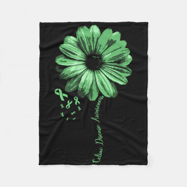 Cobertor De Velo Celiac Disease Awareness Cluten Warrior Pretty Gif (Frente)