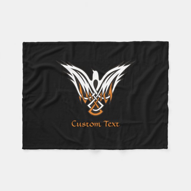 Cobertor De Velo Celtic Bird Fleece Blanket (Frente (Horizontal))