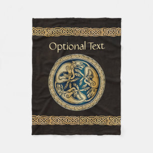 Cobertor De Velo Celtic Wolf Knotwork Triad