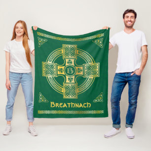 Cobertor De Velo Célula Cruz e Nó - Letra B Monograma e Nome