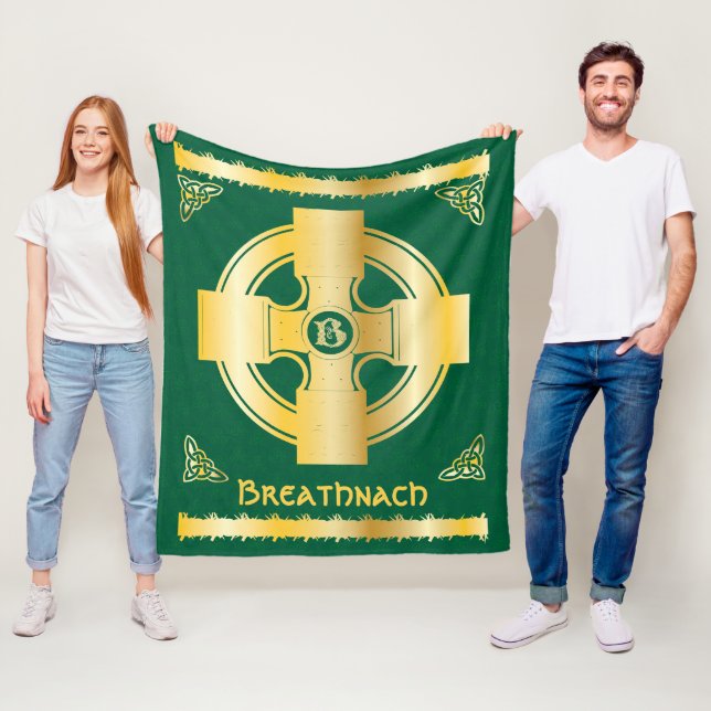 Cobertor De Velo Célula Cruz e Nó - Letra B Monograma e Nome (In Situ)