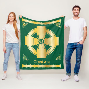 Cobertor De Velo Célula Cruz e Nó Letra Q Monograma e Nome