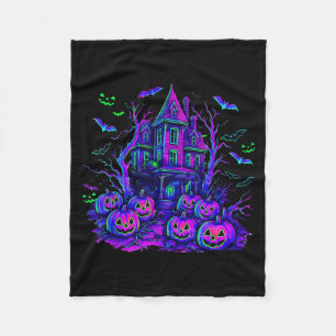 Cobertor De Velo Cena Assustadora de Halloween Vintage Abóbora Assu