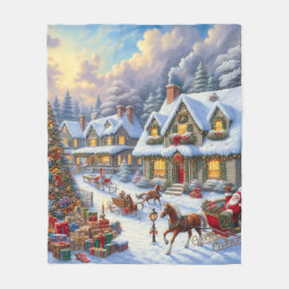 Cobertor De Velo Cena da Aldeia de Natal