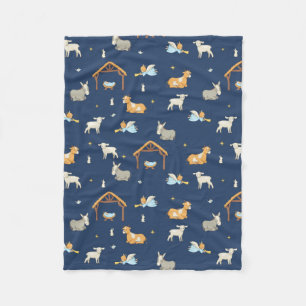 Cobertor De Velo Cena da Natividade Folha de Natal Mole