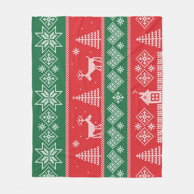 Cobertor De Velo Cena de inverno: padrão uniforme de colheita (Frente)