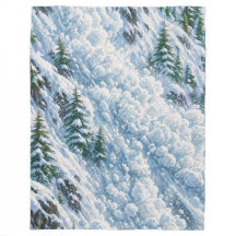 Cena de Neve na Montanha Avalanche