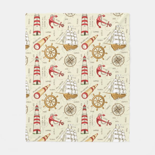 Cobertor De Velo Cena do oceano (Frente)