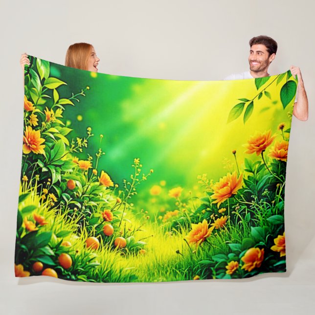 Cobertor De Velo Cena do Sol do Jardim de Lush (In Situ)