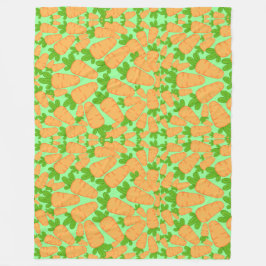 Cobertor De Velo Cenouras Laranja E Verde