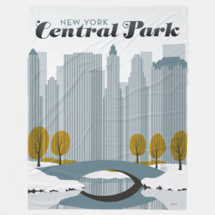 Cobertor De Velo Central Park, NYC - neve