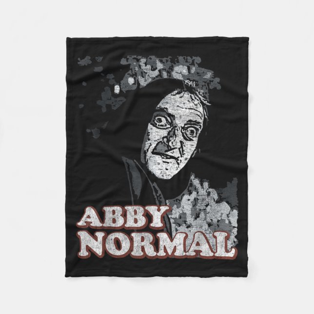 Cobertor De Velo Cérebro Divertido Abby Normal Halloween (Frente)