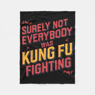 Cobertor De Velo Certamente Nem Todos Estavam Lutando Kung Fu Karat