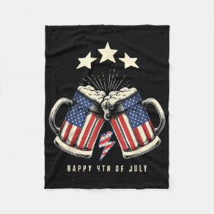Cobertor De Velo Cerveja Bandeira Americana 4 De Julho Homens Mulhe
