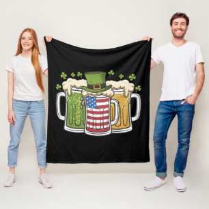 Cobertor De Velo Cerveja Irlandesa Irlanda EUA Bandeira Americana D