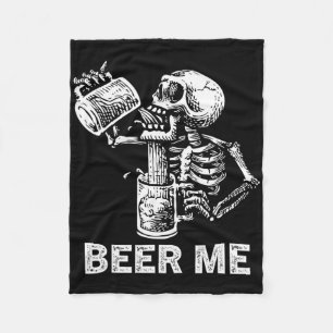 Cobertor De Velo Cerveja Me Skeleton Bebendo assustador Grupo G