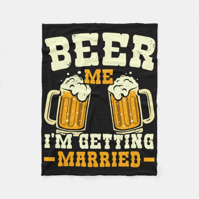 Cobertor De Velo Cerveja Para Mim Estou Me Casando Despedida de Sol (Frente)