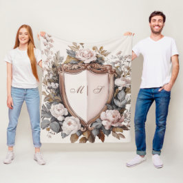 Cobertor De Velo Cesto de Casamento Rococo, Peonies Rosa-Rosa-Blush