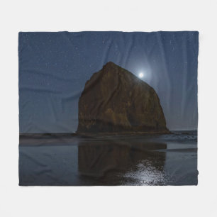 Cobertor De Velo Céus Acima de Haystack Rock Cannon Beach, Oregon