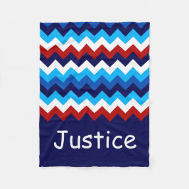 Cobertor De Velo Cevon Azul Branco Vermelho Personalizado Folha Peq