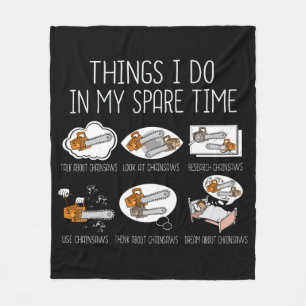 Cobertor De Velo Chainsaw Gift Men Woodworker Lumberjack