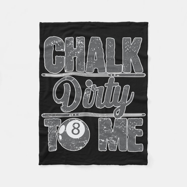 Cobertor De Velo Chalk Dirty To Me Billiards 8 (Frente)