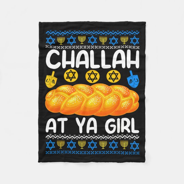 Cobertor De Velo Challah At Ya Girl Jewish Hanukkah Fun  (Frente)