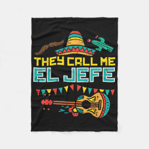 Cobertor De Velo Chamam-Me El Jefe Guitar Cinco De Mayo Music Bo