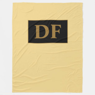 Cobertor De Velo Champagne Monogramas Fleece Blanket