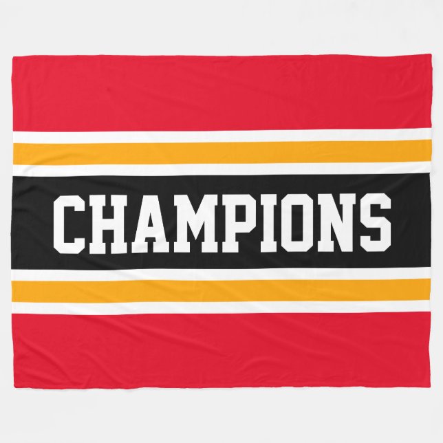 Cobertor De Velo CHAMPIONS Divertimento Vermelho Negro Negro Negro  (Frente (Horizontal))