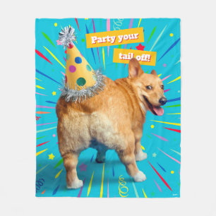 Cobertor De Velo Chapéu de Aniversário Bumbum de Corgi