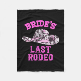 Cobertor De Velo Chapéu de cowgirl do último rodeio da noiva mascul