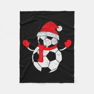 Cobertor De Velo Chapéu de Papai Noel Vintage Engraçado Futebol de