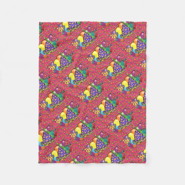 Cobertor De Velo Chapéus do Partido Birthay (Frente)