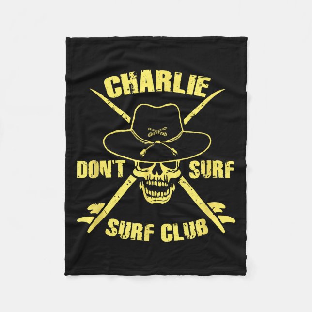 Cobertor De Velo Charlie Don't Surf  (Frente)